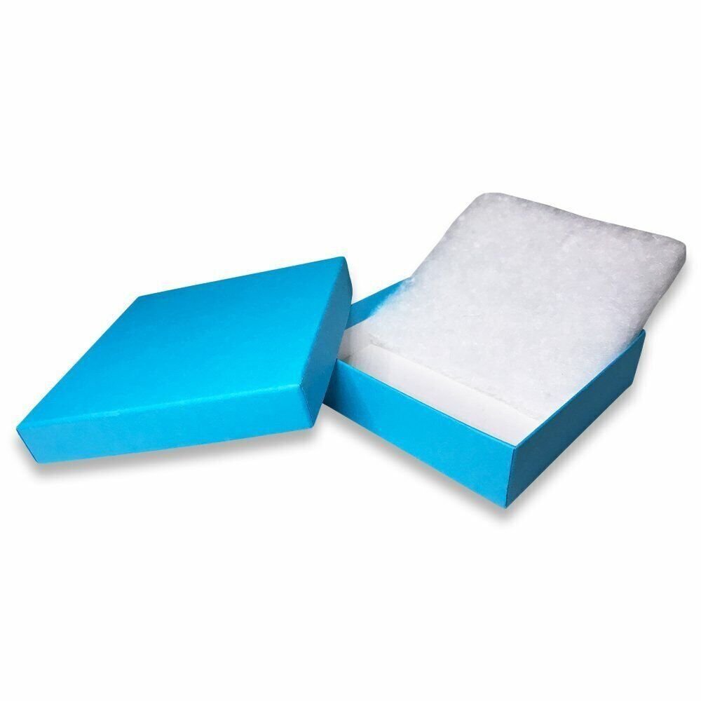 N'icePackaging – 10 Qty USA-Made Light Sky-Blue Cotton Filled Boxes - for...