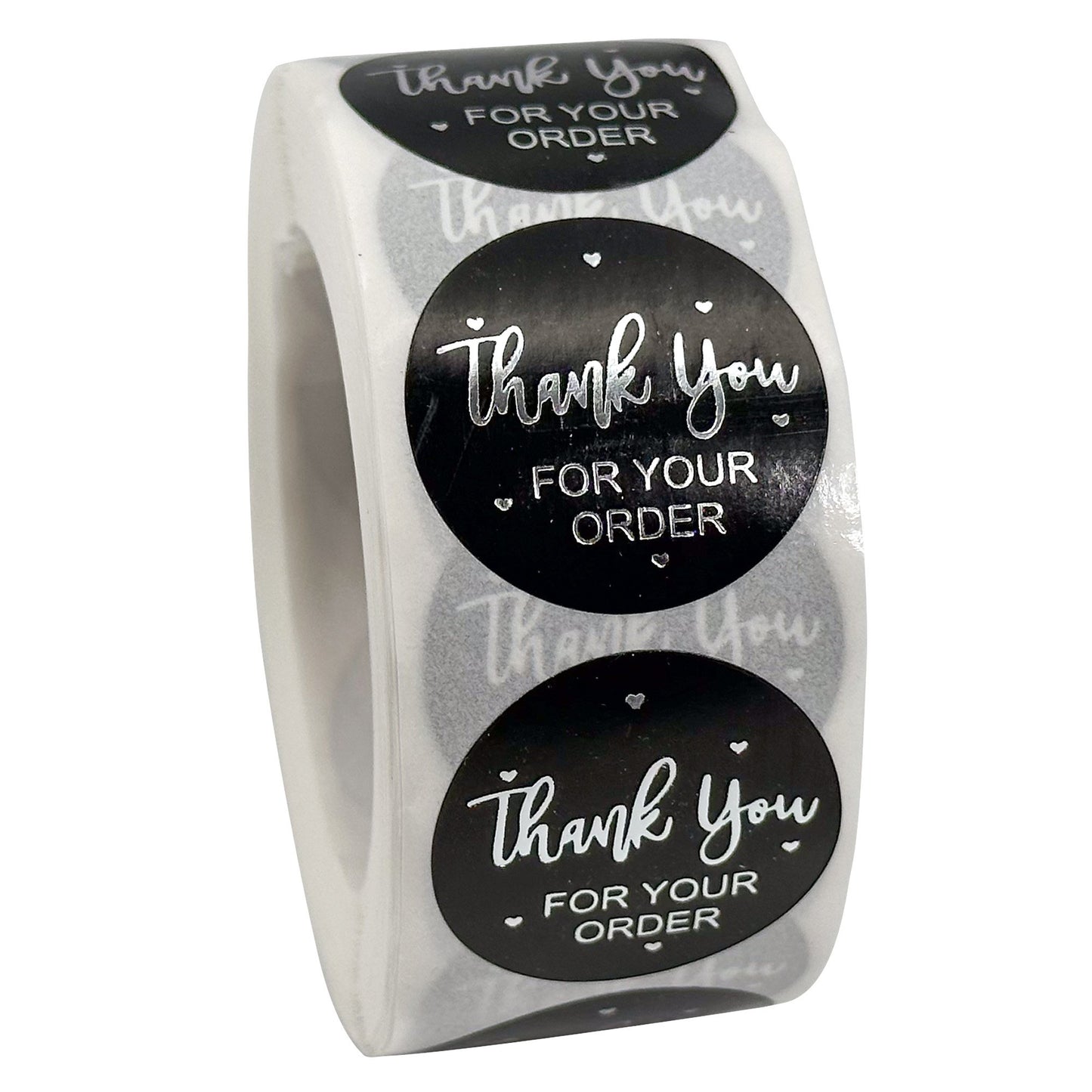 N’icePackaging – 500 Qty – 1 inch - Thank You for Your Order – Self-Adhesive – for Decoration/Sales/Branding/Envelopes