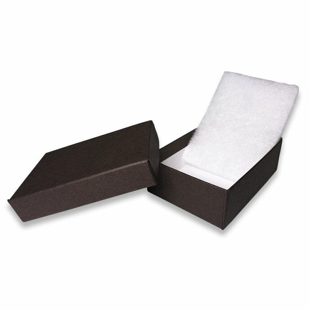 N'icePackaging – USA-Made Chocolate-Brown Kraft Cotton Filled Boxes - for...