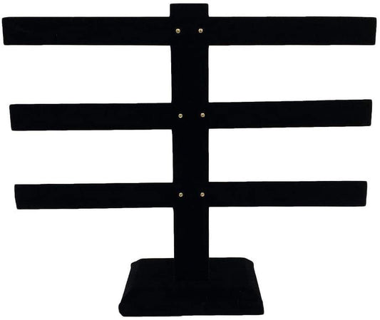 Multi Pair White Earring Bar Display Rack - For Sales / Merchandising / Home Jewelry