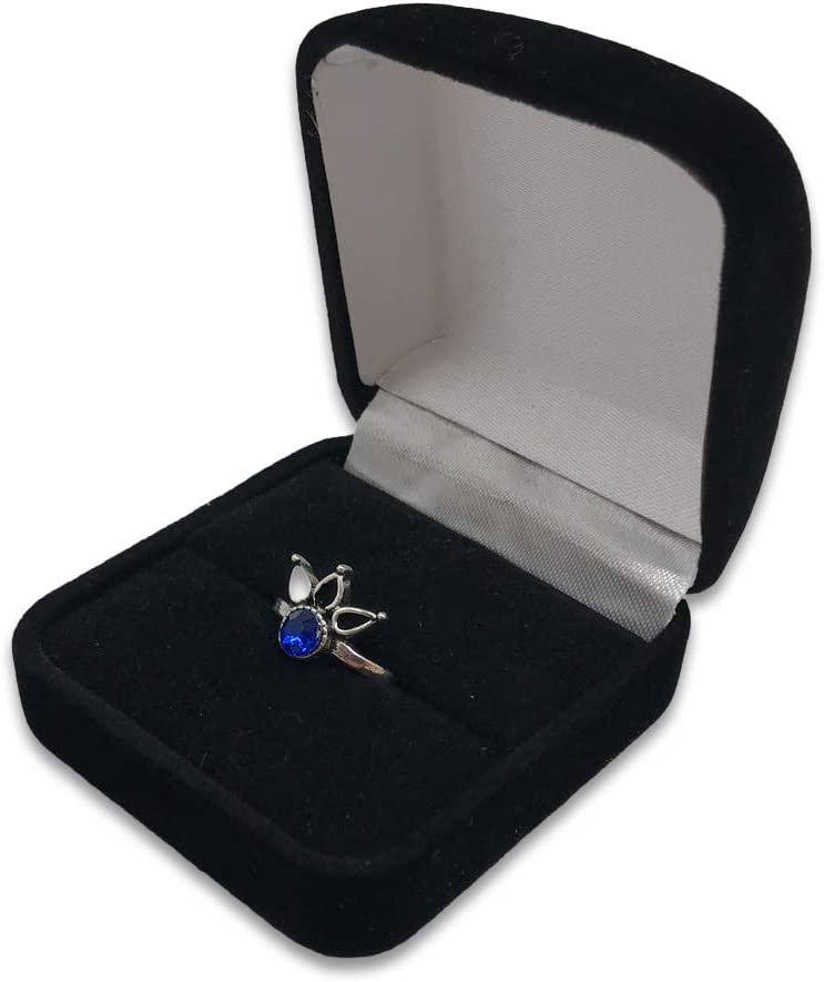 3 Qty - Premium Flocked Velour Jewelry Box - For Rings / Bracelets / Watches / Bangles / Earrings