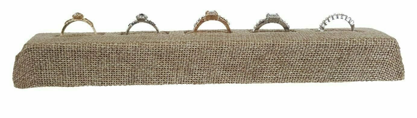 Burlap Ring Display Stand for Showcase \ Burlap Ring Display Slotted Stand