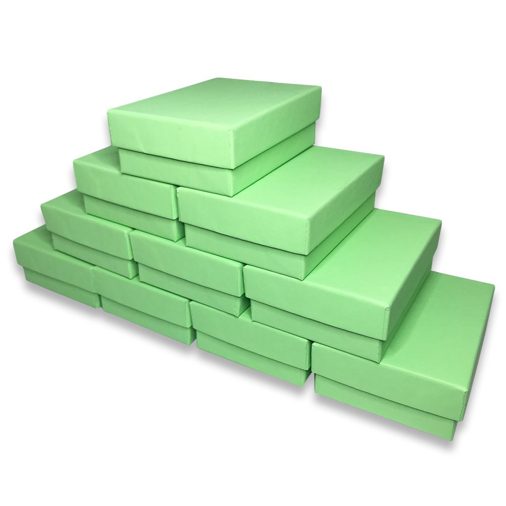 N'icePackaging - USA Manufactured Light Mint-Green Cotton Filled Gift Boxes -...