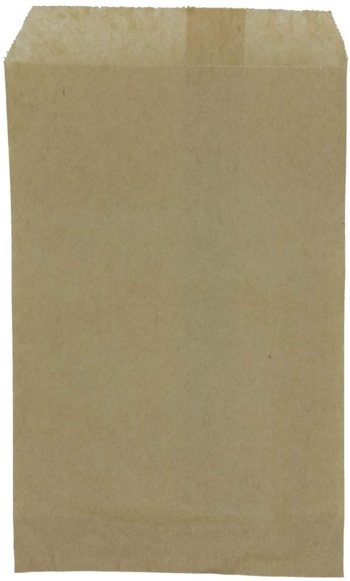 N'ice Packaging 200 Kraft Flat Paper Bags Good for Candy, Cookies, Small Gift, Crafts, Party Favor, Sandwich, or Merchandising - no Gussett (Kraft, 8.5" x 11")