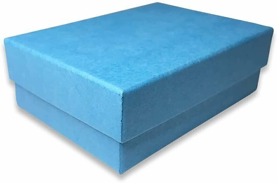 Light Sky-Blue Cotton Filled Gift Boxes