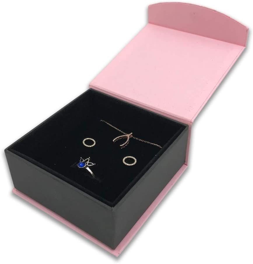 1 Qty - Teal-Duck Magnetic Flap Watch (Pillow) Jewelry Box - Textured Gift Box