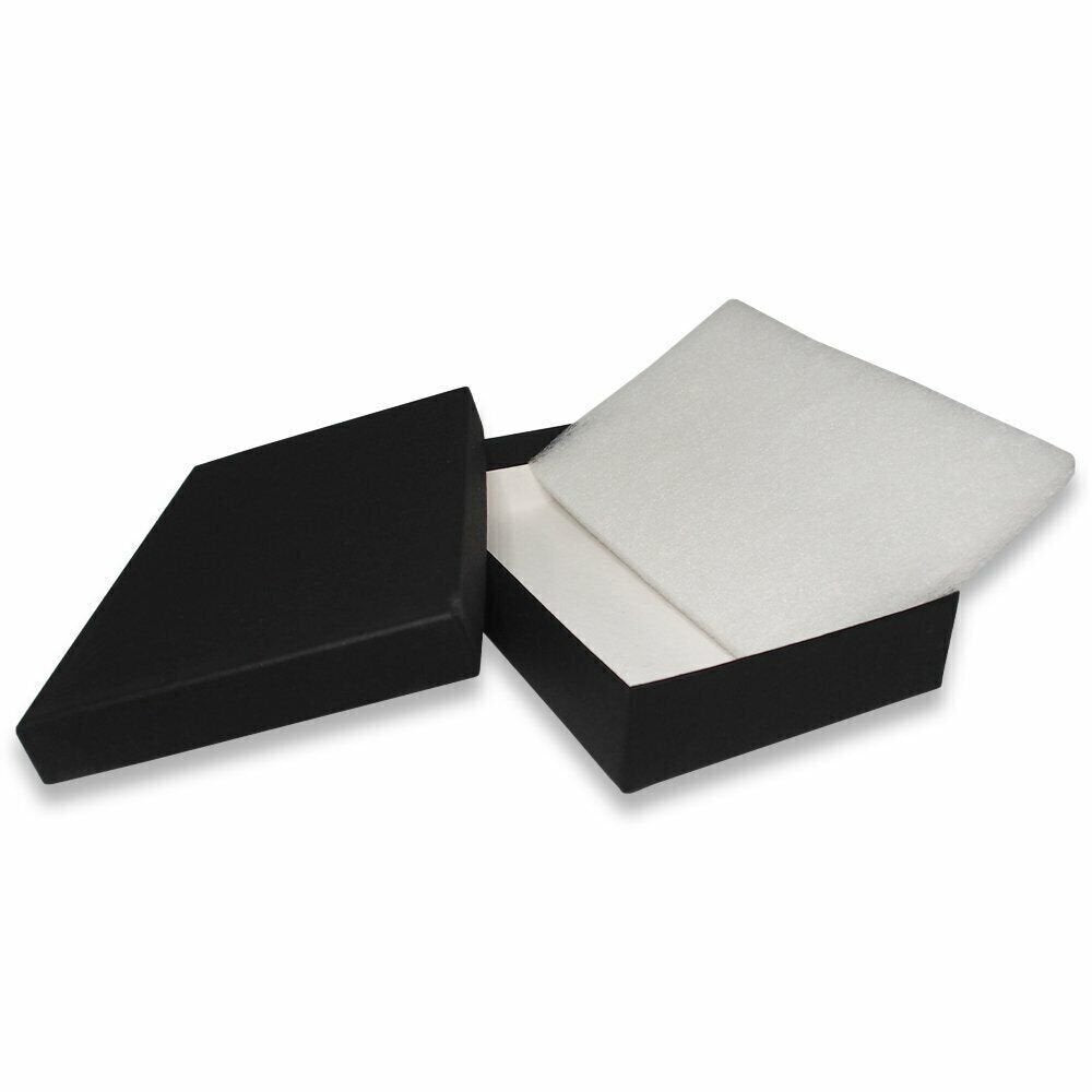 N'icePackaging - USA-Made Matte Black-Kraft Cotton Filled Gift Boxes