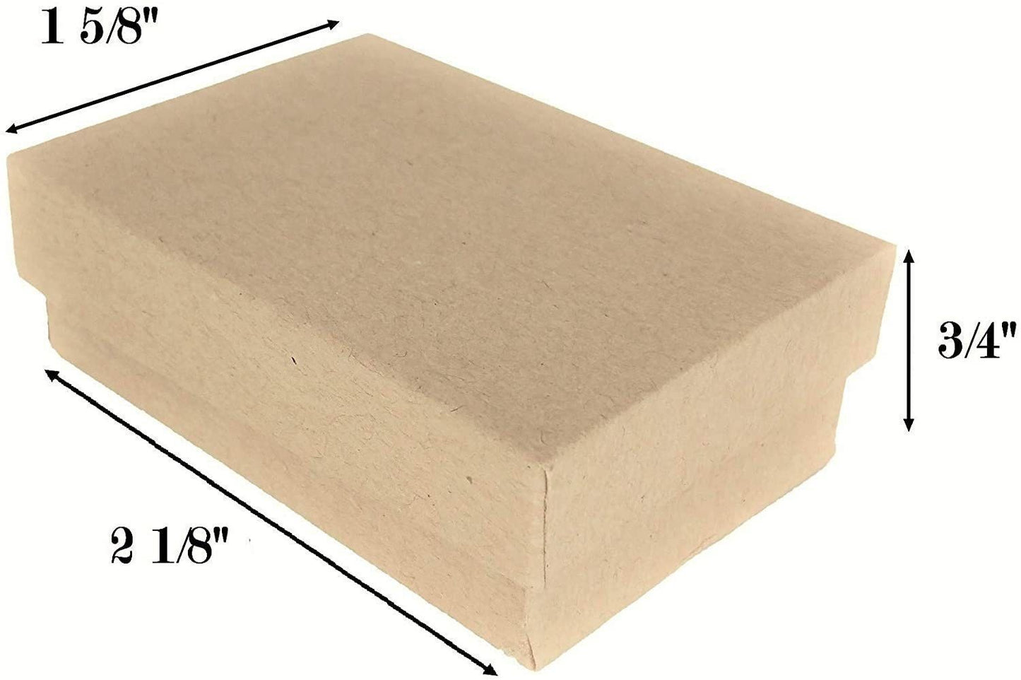 N'icePackaging - 10 Qty Silver Linen Imported Cotton Filled Gift Boxes - 3 1/4" x 2 1/4" x 1"