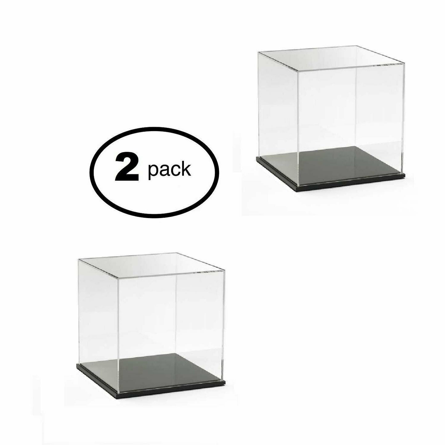 N'ice Packaging 2 Piece Acrylic Cube with Removable top or Base.