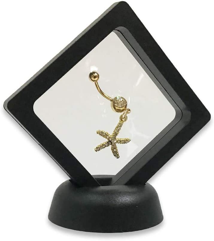 1 Qty - 3D Suspension Jewelry Display Box - Freestanding - w/ 2-piece Packer Box included