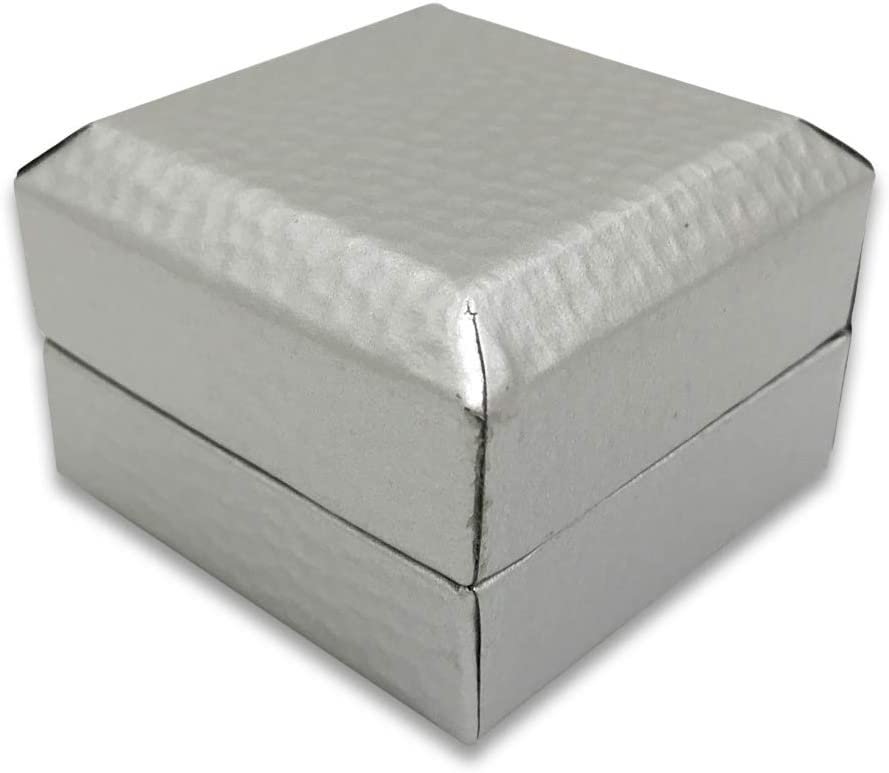 N'icePackaging - 3 Qty - Pre-Wrapped Paper Jewelry Gift Box with Pre-Folded Bow-Tie Sleeve and Velvet Insert (Copper OR Silver)