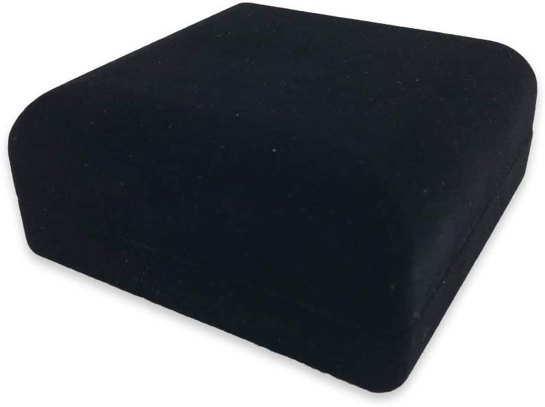 3 Qty - Premium Flocked Velour Jewelry Box - For Rings / Bracelets / Watches / Bangles / Earrings