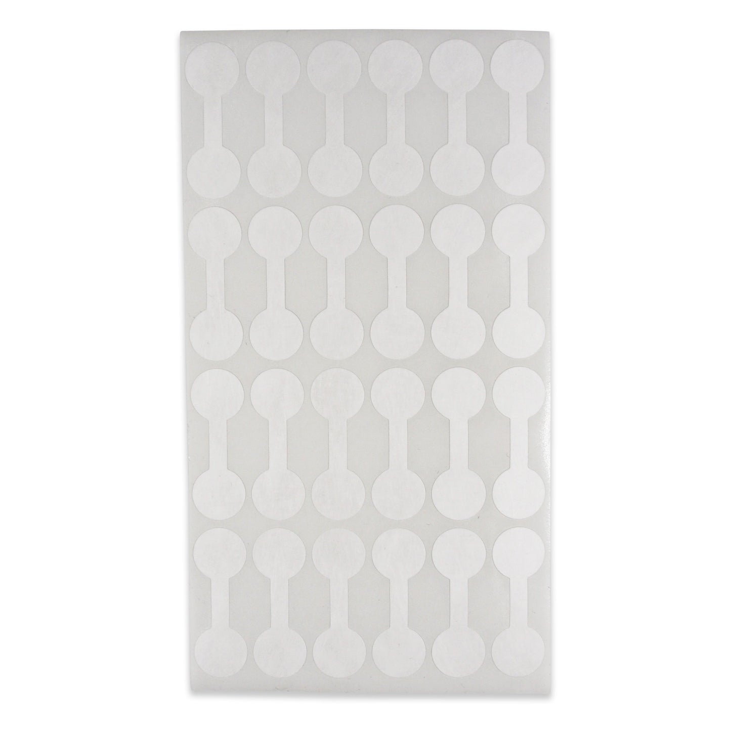 100 Qty - Tyvek dumbbell Jewelry Price Tags for pricing and identification.