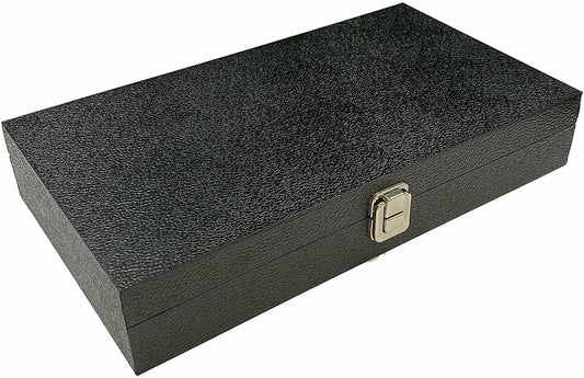 N'icePackaging - 1 Qty - 18 Slot Black Watch & Bangle Black Storage Case w/Removable Watch holders