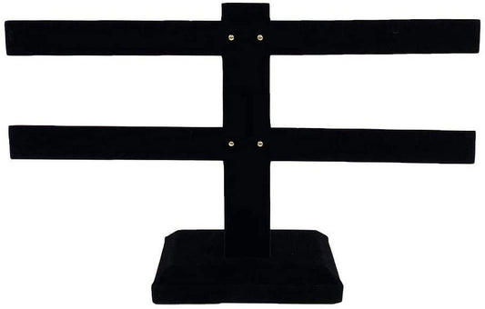 Multi Pair White Earring Bar Display Rack - For Sales / Merchandising / Home Jewelry