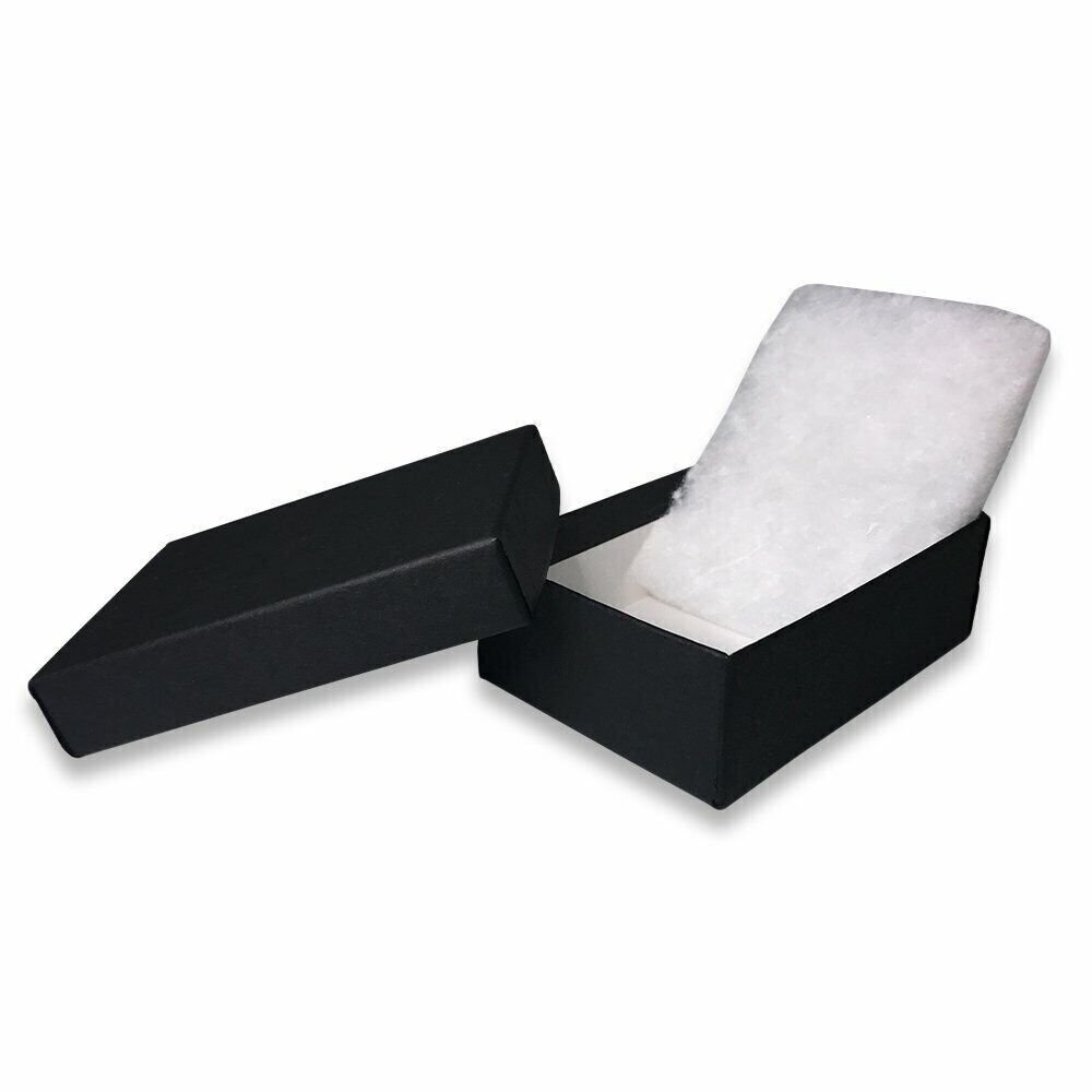 USA-Made Black-Kraft Cotton Filled Gift Boxes