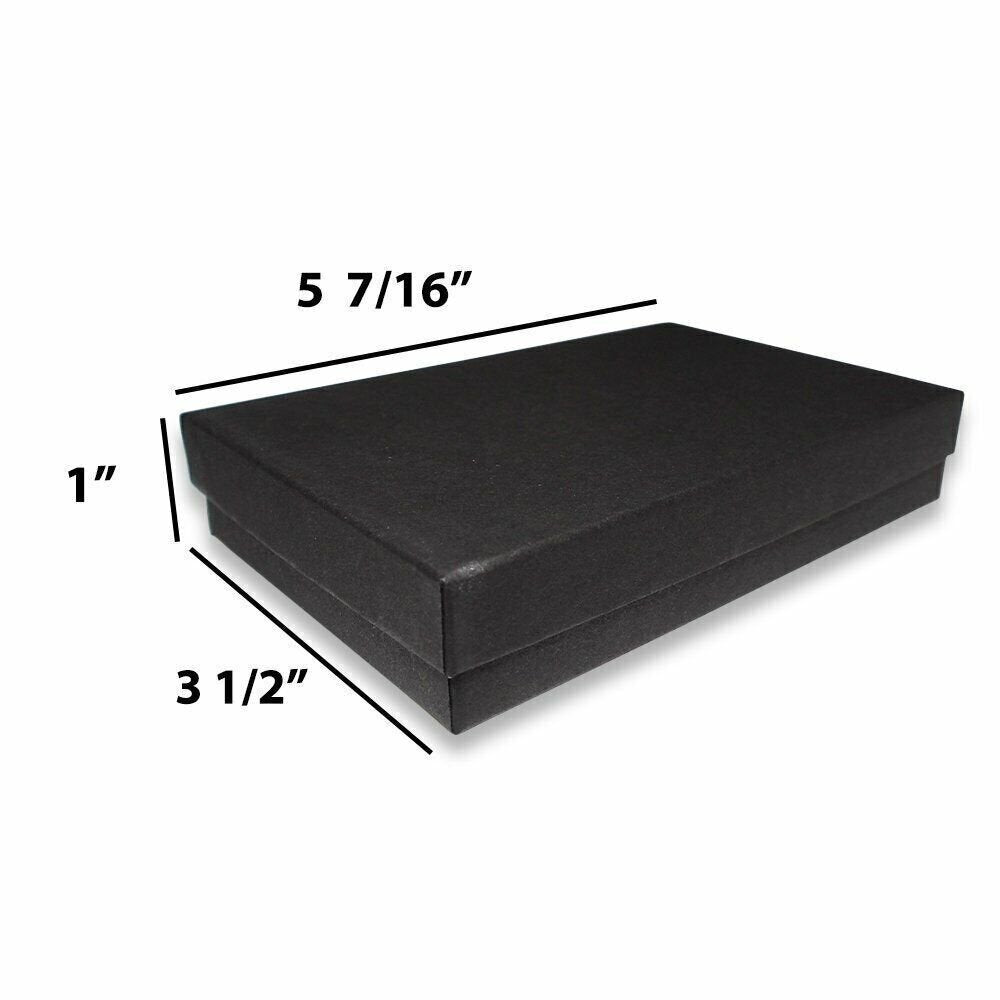 N'icePackaging - USA-Made Matte Black-Kraft Cotton Filled Gift Boxes
