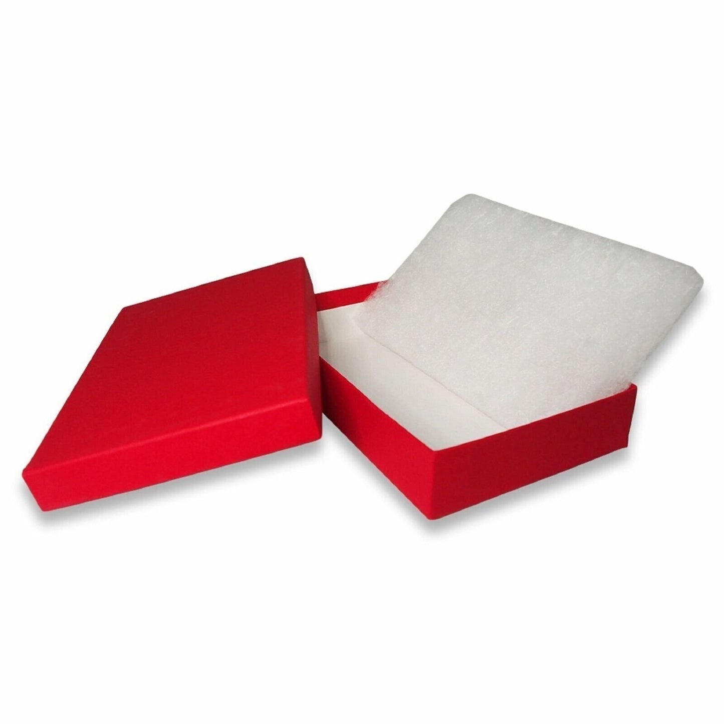N'icePackaging – 10 Qty USA-Made Macaw-Red Kraft Cotton Filled Boxes - for...