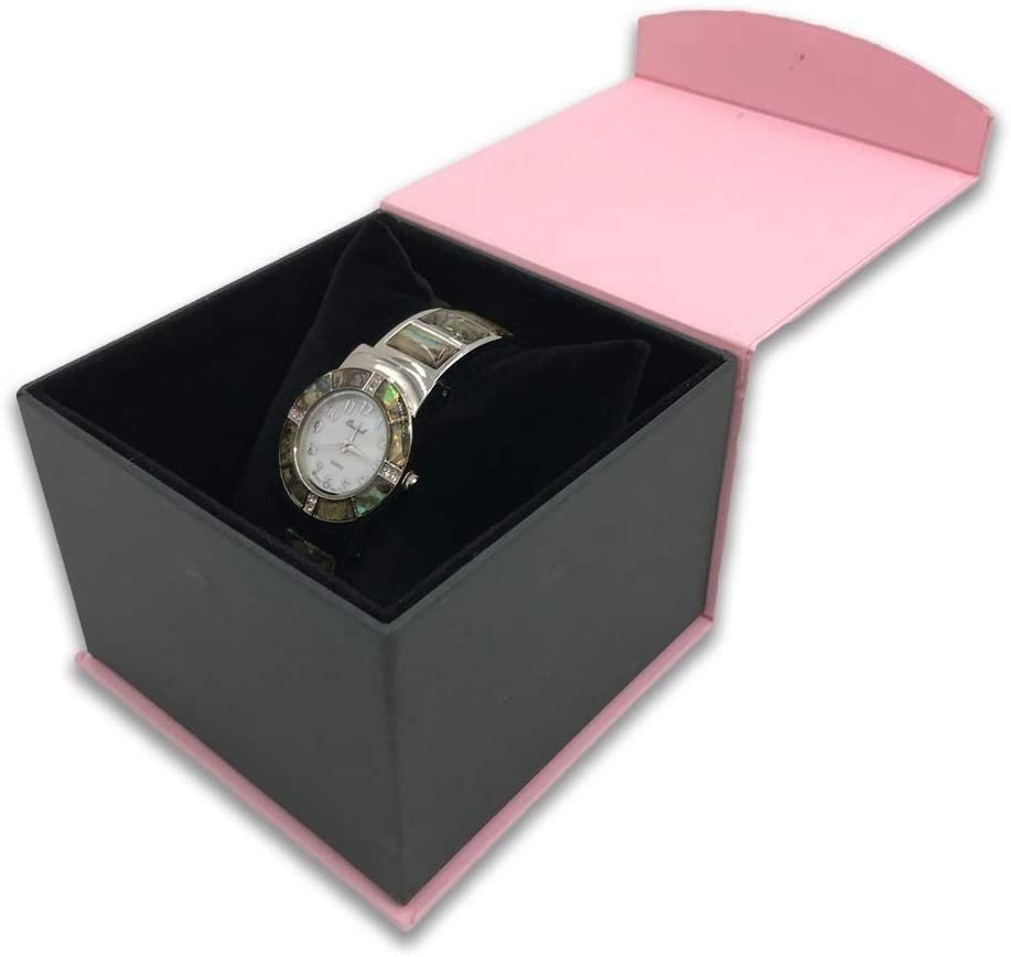 1 Qty - Teal-Duck Magnetic Flap Watch (Pillow) Jewelry Box - Textured Gift Box