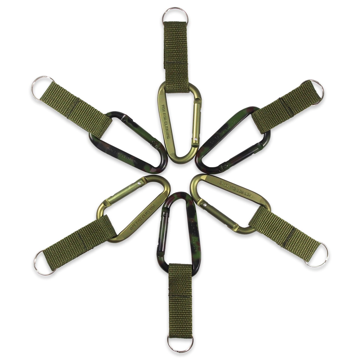 N’icePackaging – Multi-Pack - Aluminum Carabiner Keychain Set Durable – Self-Closing