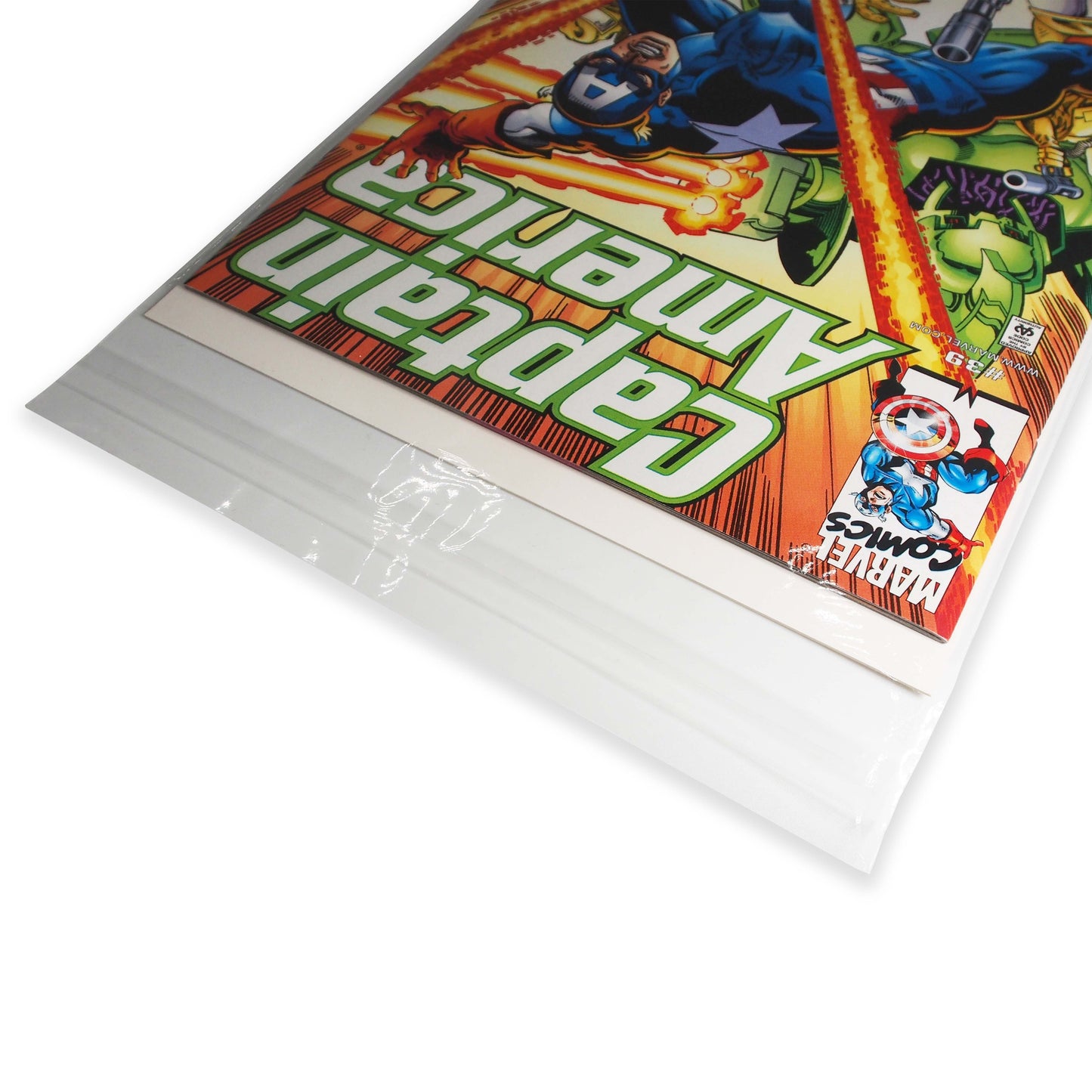100 Qty Protective Comic Book Sleeves - Super Clear OPP - 7.2" x 10" - Reinforced Knurling Edges