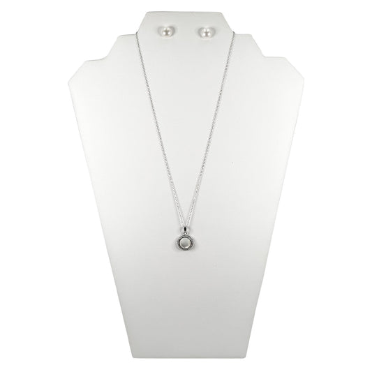 N’icePackaging – 5 Qty - Special Edition White Leatherette 2-Notch Padded Necklace Easel Display with Pre-Punched Earring Holes – For Sales & Showcase – 8 1/4” x 12 1/2” x 1/4”