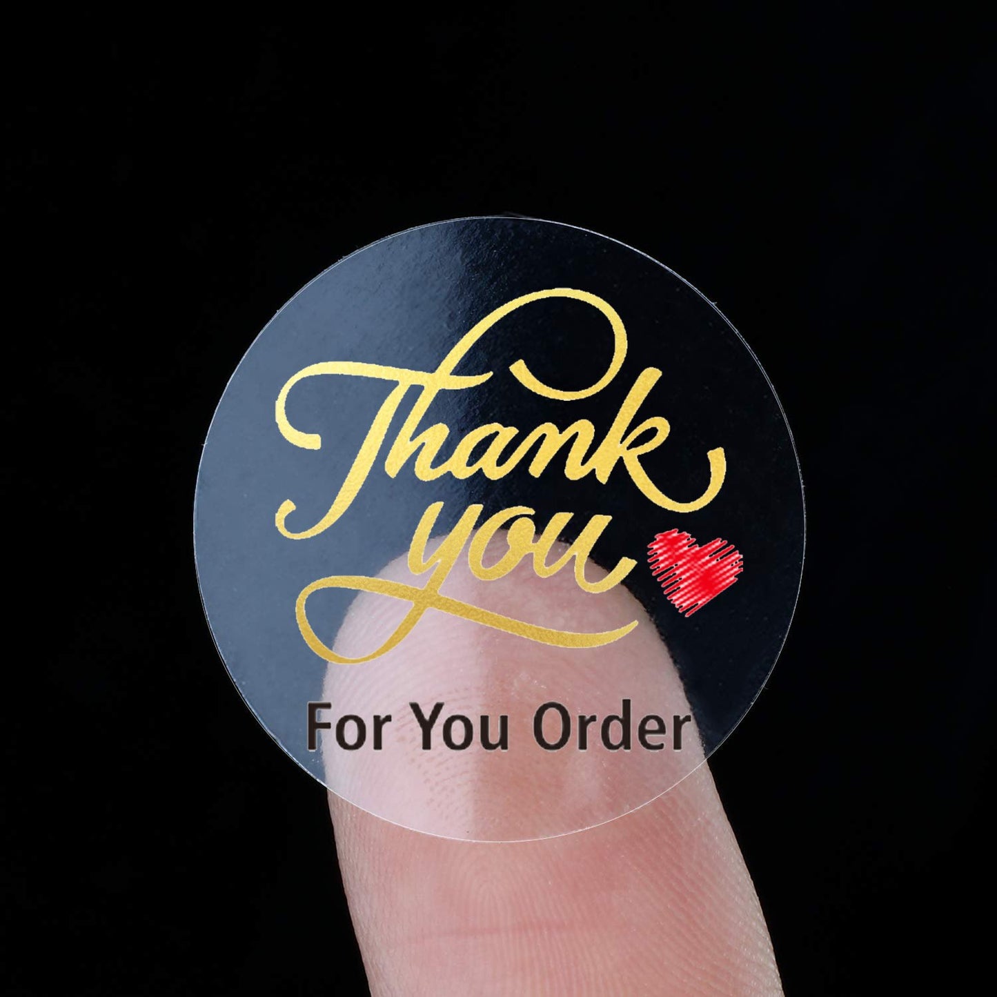 N’icePackaging – 500 Qty – 1 inch - Thank You for Your Order – Self-Adhesive – for Decoration/Sales/Branding/Envelopes