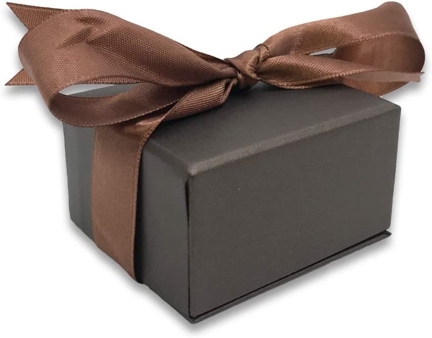 N'icePackaging - 1 Qty Teal-Blue Leatherette Classice Earring Jewelry Gift Box w/ White Velvet Insert