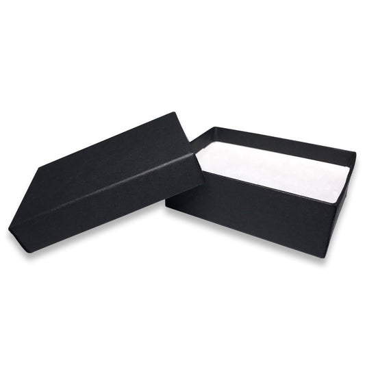 N'icePackaging - Black-Kraft Cotton Filled Gift Boxes - Size 3" x 2 1/8" x 1" - USA Made - Sales/Gifts/Storage - N'icePackaging