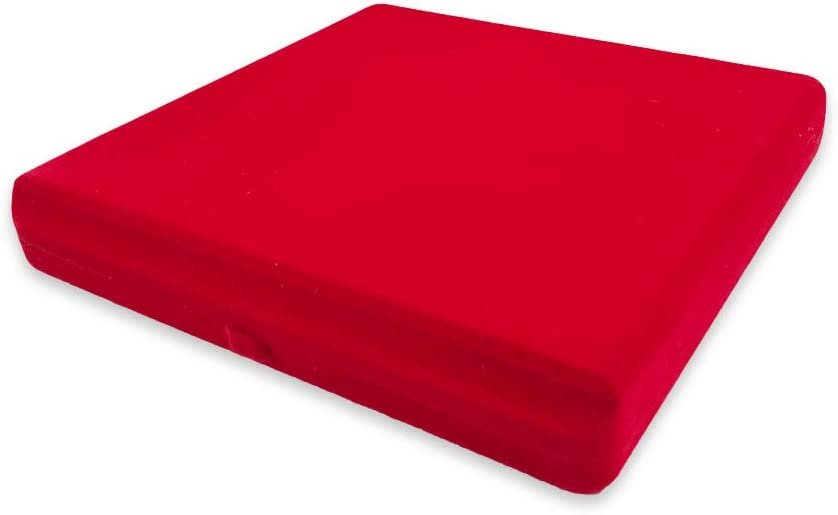 N'icePackaging - 1 Qty - Premium Flocked Velour Jewelry Box - For Rings / Bracelets / Bangles / Earrings / Watches