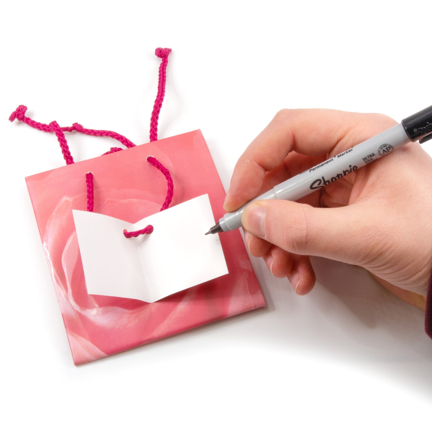 N’icePackaging – 10 Qty – Pink Rose Spot Paper Tote Gift Bags – For Birthdays/Holidays/Parties/Gifts/Sales/Showers/Special Occasions – 4 Sizes