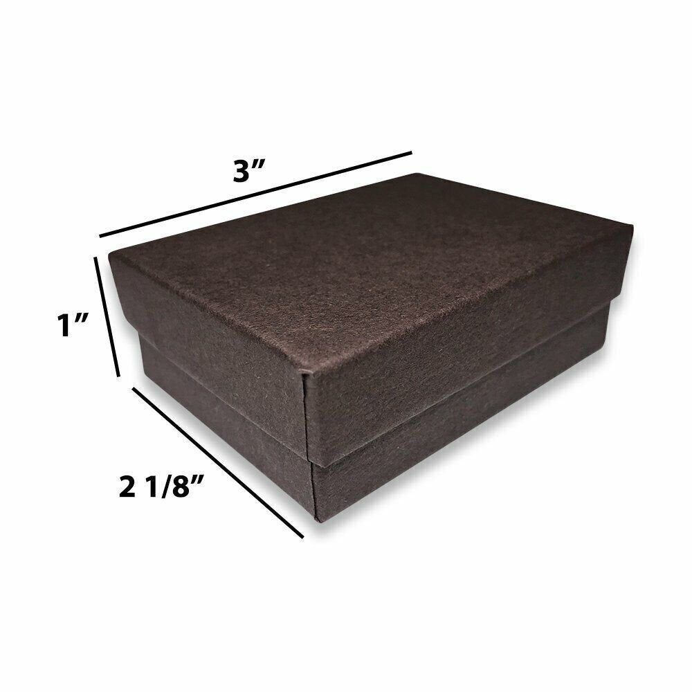 N'icePackaging – USA-Made Chocolate-Brown Kraft Cotton Filled Boxes - for...