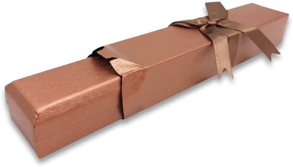N'icePackaging - 1 Qty - Pre-Wrapped Paper Jewelry Gift Box with Pre-Folded Bow-Tie Sleeve and Velvet Insert