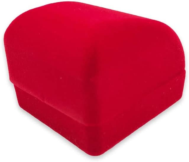 3 Qty - Premium Flocked Velour Jewelry Box - For Rings / Bracelets / Watches / Bangles / Earrings
