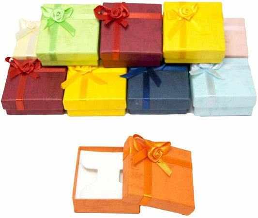 Flower Bow Tie Gift Box with Rose-Bug Bow on Top