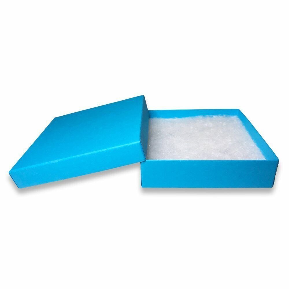 N'icePackaging – 10 Qty USA-Made Light Sky-Blue Cotton Filled Boxes - for...