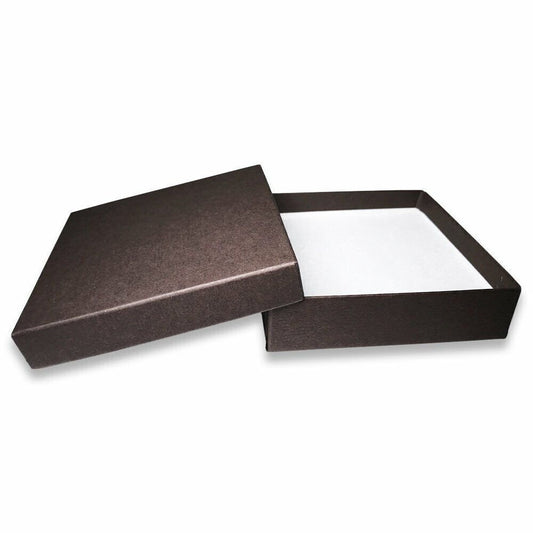 N'icePackaging – USA-Made Chocolate-Brown Kraft Cotton Filled Boxes - for...