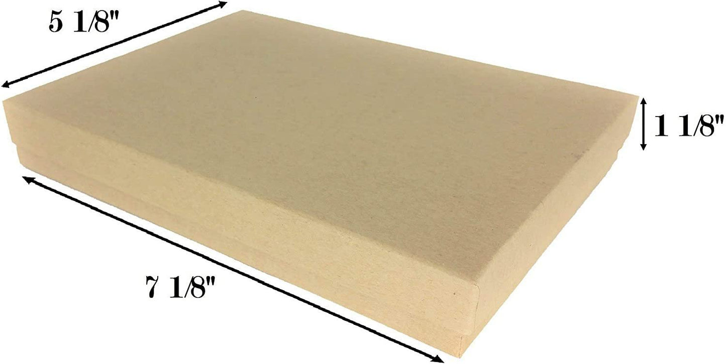 N'icePackaging - 10 Qty Leopard Pattern Imported Cotton Filled Large Necklace Jewelry Boxes - for Large Necklaces & Jewelry Combinations- 7 1/8" x 5 1/8" x 1 1/8"