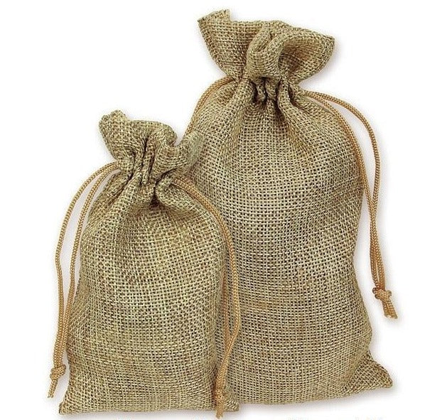 Burlap Drawstring Bags