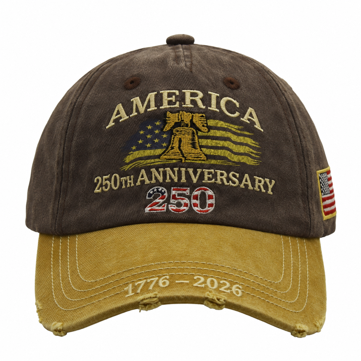 America 250th Anniversary Embroidered Hat – Liberty Bell 1776–2026