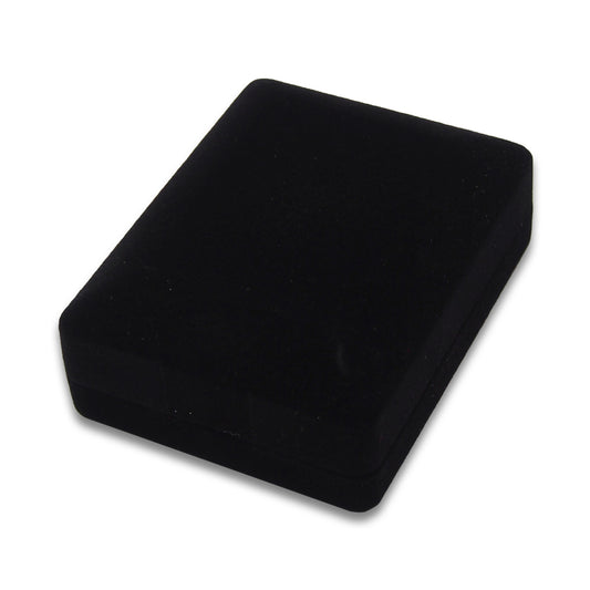 Soft Flocked Black Velour Pendant/Earring Gift Box