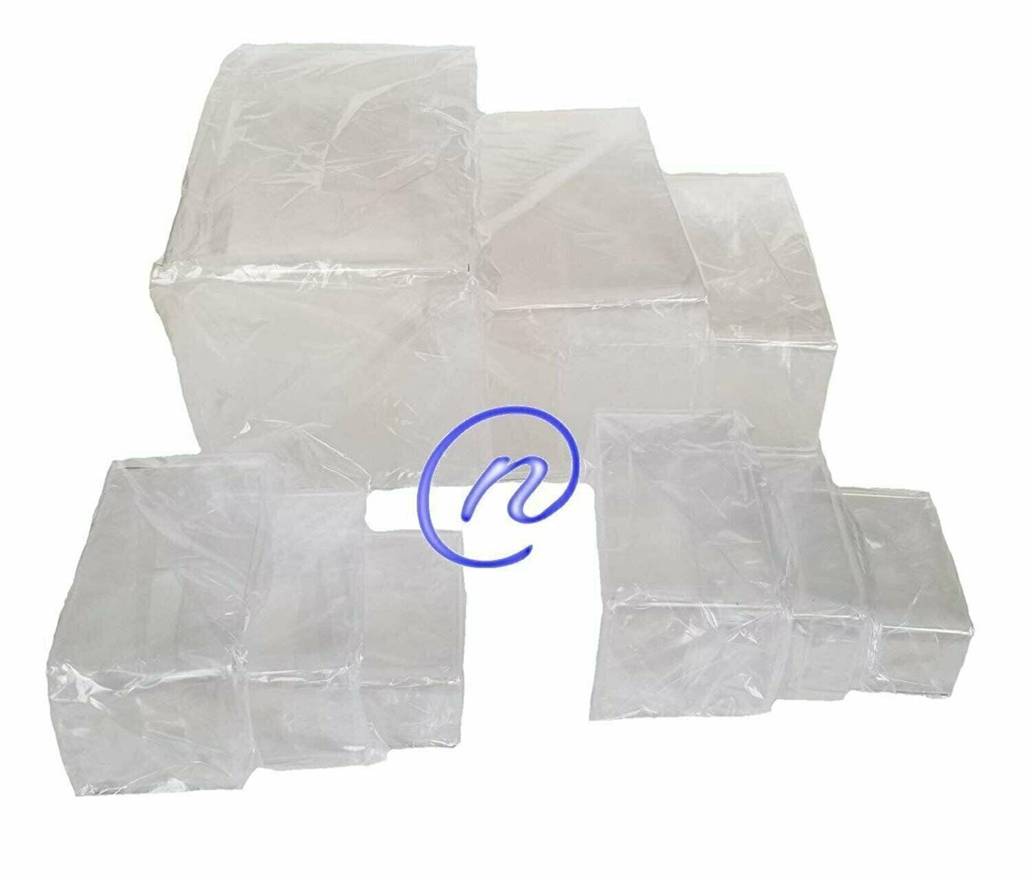 9 Piece Set - Clear Acrylic Display Risers, Acrylic Clear Riser Set