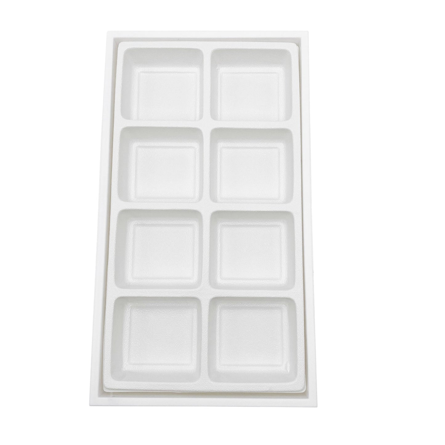 Plastic Storage Display Tray w/ Compartment Sorting Liner - Size 14 3/8" x 8 1/4" x 1 1/2"