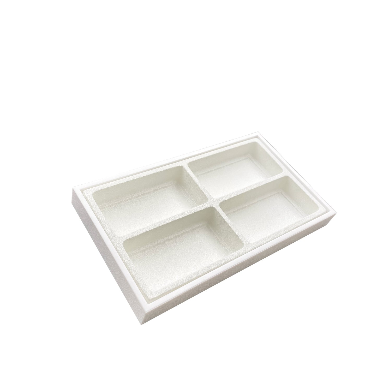 Plastic Storage Display Tray w/ Compartment Sorting Liner - Size 14 3/8" x 8 1/4" x 1 1/2"