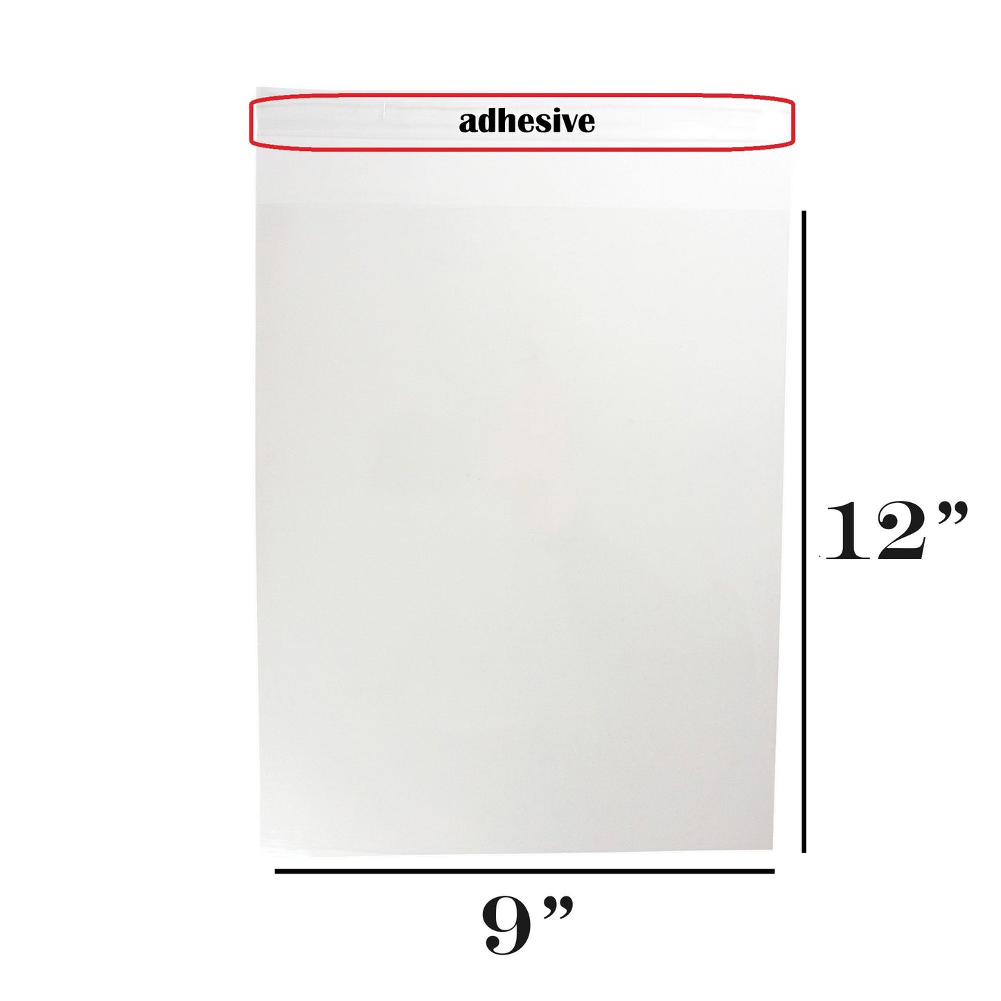 1.4-Mil Ultra Clear Self-Adhesive Re-Sealable OPP Packaging/Display Bags for Merchandise/Handmade Jewelry/Cards/Crafts/Foods/Candles High Clarity