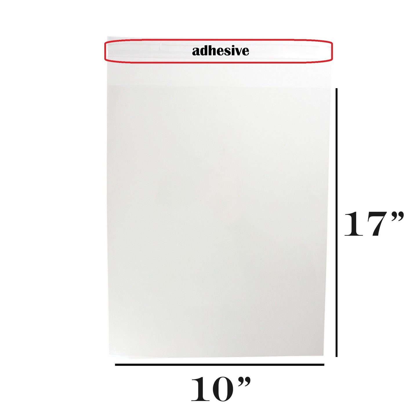 1.4-Mil Ultra Clear Self-Adhesive Re-Sealable OPP Packaging/Display Bags for Merchandise/Handmade Jewelry/Cards/Crafts/Foods/Candles High Clarity