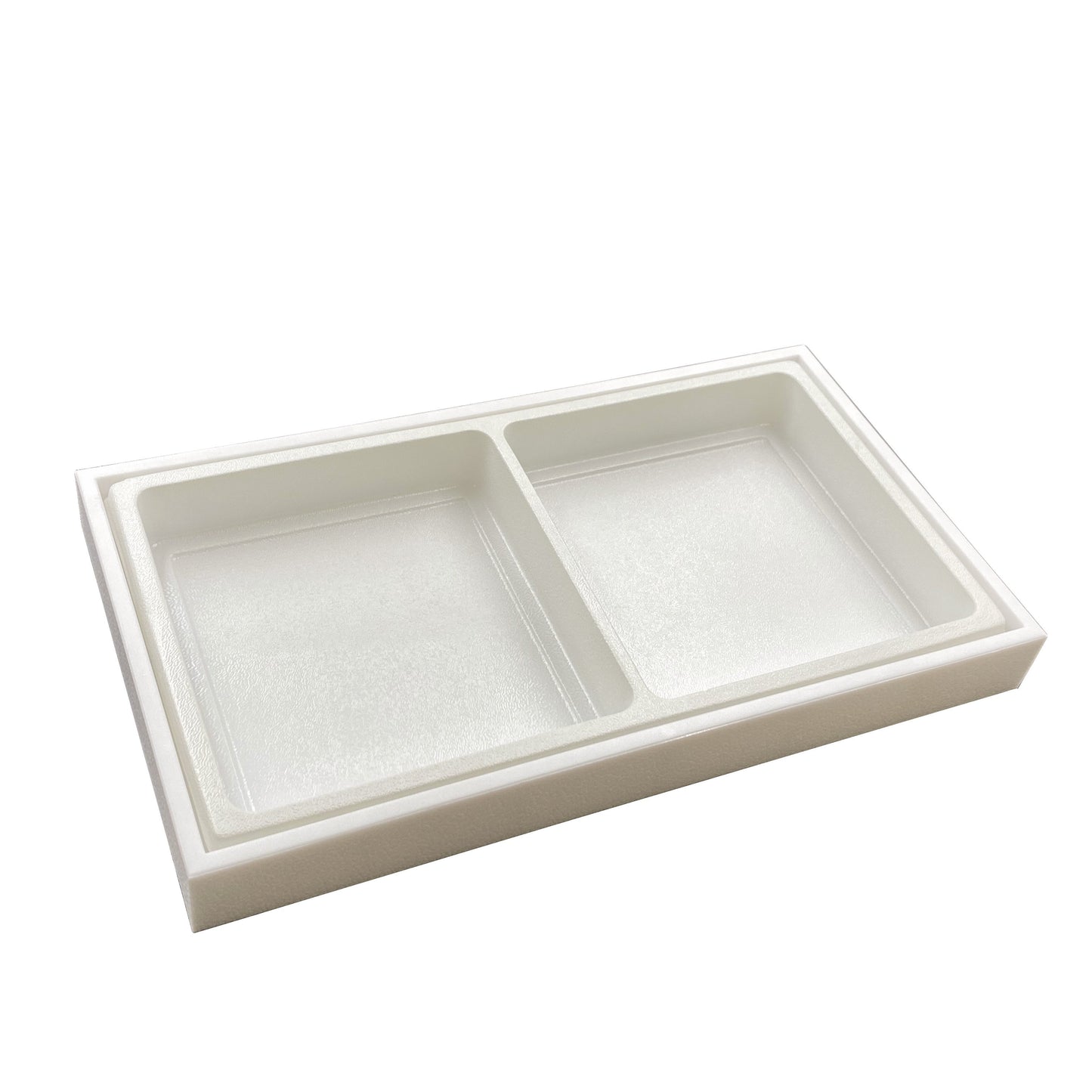 Plastic Storage Display Tray w/ Compartment Sorting Liner - Size 14 3/8" x 8 1/4" x 1 1/2"