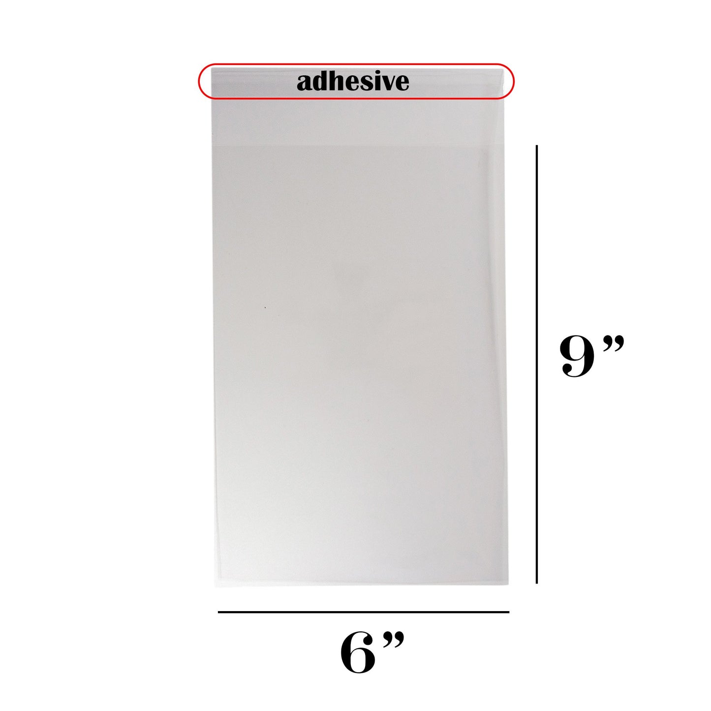 1.4-Mil Ultra Clear Self-Adhesive Re-Sealable OPP Packaging/Display Bags for Merchandise/Handmade Jewelry/Cards/Crafts/Foods/Candles High Clarity