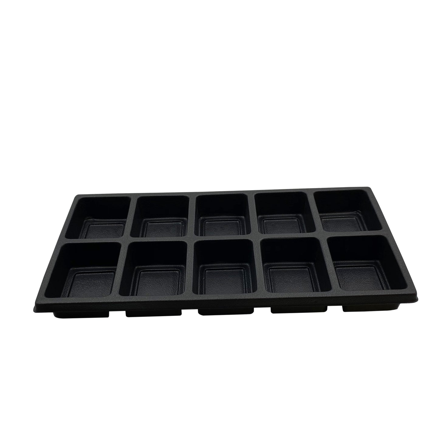 Plastic Storage Display Tray w/ Compartment Sorting Liner - Size 14 3/8" x 8 1/4" x 1 1/2"