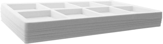 Flocked Storage Tray Inserts - For Merchandise Jewelry & Organization - 14 1/8" x 7 5/8" x 1/2"